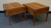 PAIR MID-CENTURY WALNUT MODERN