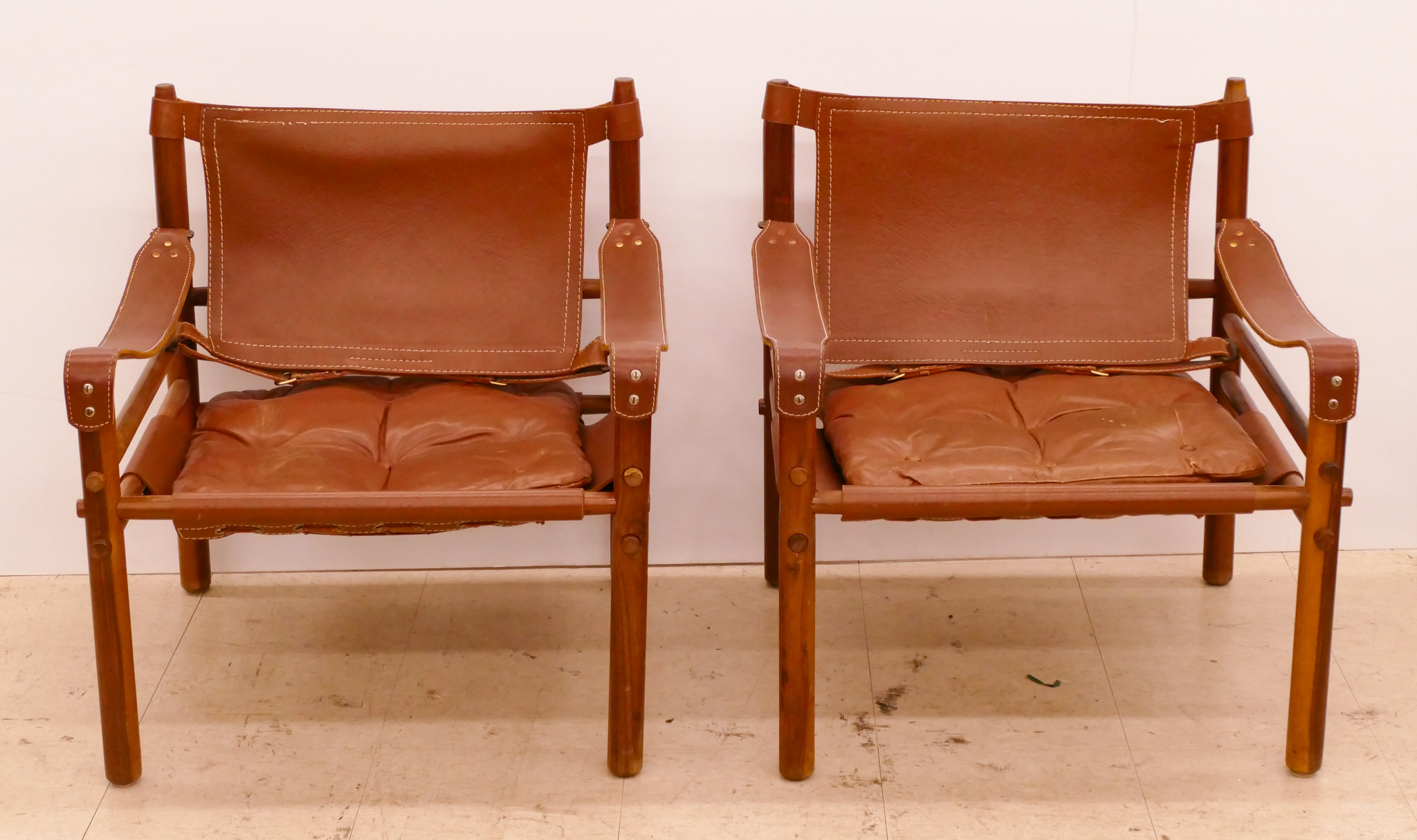 Pair Midcentury Arne Norell Teak