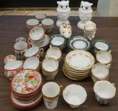 PAIR MILK GLASS OWLS, JAPANESE