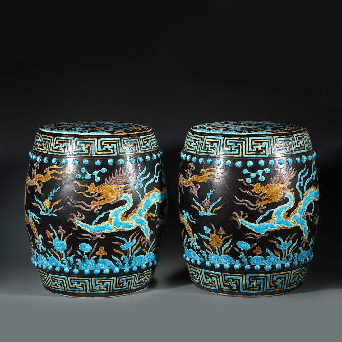 PAIR MING FAHUA COLOR DRUM