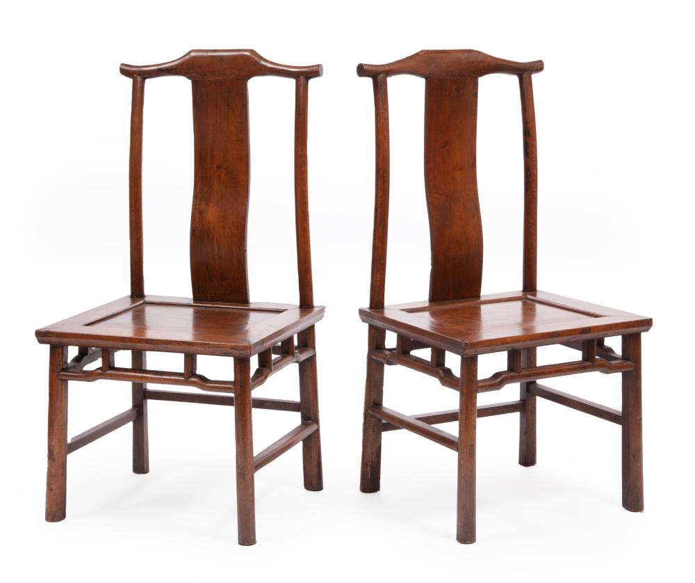 PAIR MING-STYLE CHINESE SOFTWOOD
