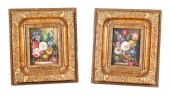 PAIR, MINIATURE OIL BOARD STIL