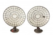 PAIR MIRRORED CANDLE SCONCES -