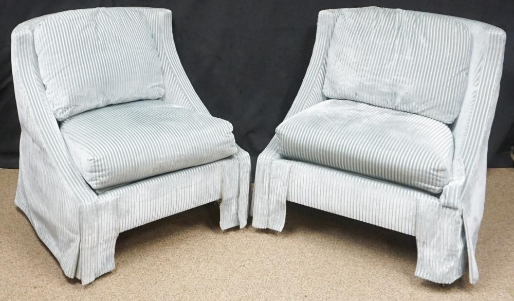 PAIR MODERN BLUE AND WHITE