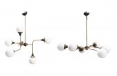 PAIR MODERN BRASS STILNOVO STY