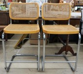PAIR MODERN CHROME PLATED TUBU