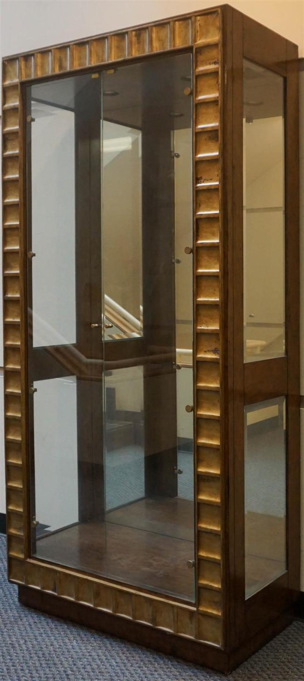 PAIR MODERN PARTIAL GILT