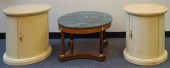 PAIR MODERN PICKLED OAK VENEER
