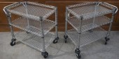 PAIR MODERN STAINLESS STEEL TH