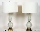 PAIR MURANO CASED GLASS BERND