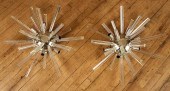 PAIR MURANO GLASS SPUTNIK STYL