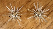 PAIR MURANO GLASS SPUTNIK STYL