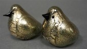 PAIR MURANO PARTIAL GILT DECOR
