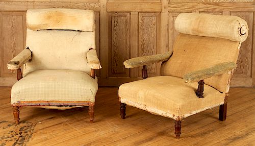 PAIR NAPOLEON III STYLE WALNUT