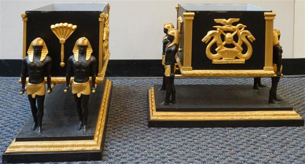 PAIR NEO-EGYPTIAN STYLE GILT
