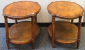 PAIR NEOCLASSICAL BURLWOOD AND