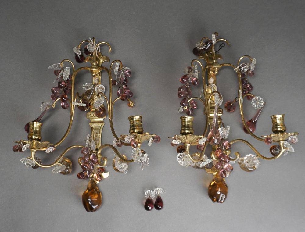 PAIR NEOCLASSICAL STYLE BRASS