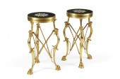 PAIR NEOCLASSICAL STYLE BRONZE