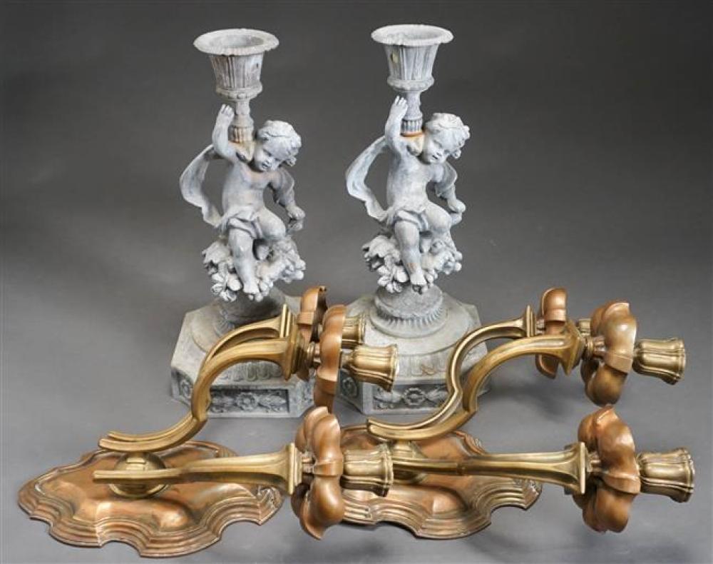 PAIR NEOCLASSICAL STYLE COPPER