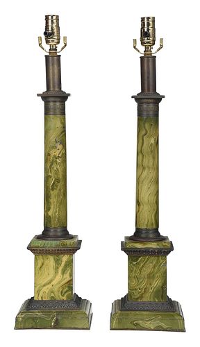 PAIR NEOCLASSICAL STYLE FAUX