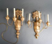 PAIR NEOCLASSICAL STYLE GILT C
