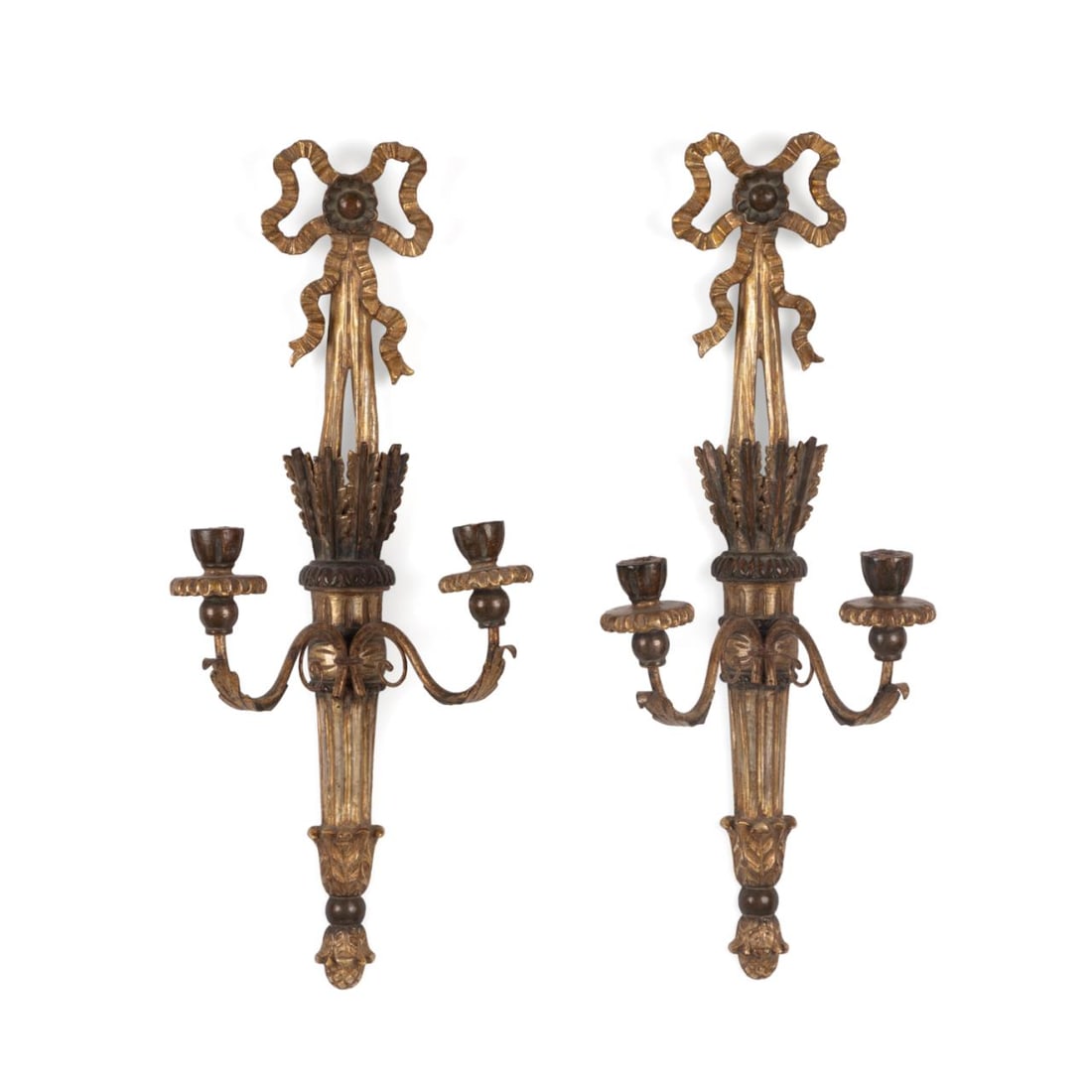 PAIR NEOCLASSICAL STYLE GILTWOOD
