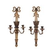 PAIR NEOCLASSICAL STYLE GILTWO