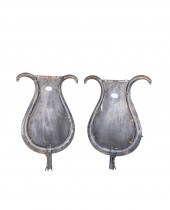 PAIR NEOCLASSICAL STYLE LYRE M