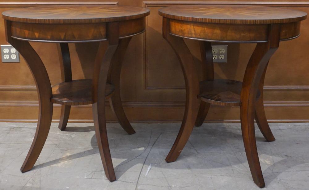 PAIR NEOCLASSICAL STYLE PARQUETRY