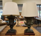 PAIR NEOCLASSICAL STYLE PATINA