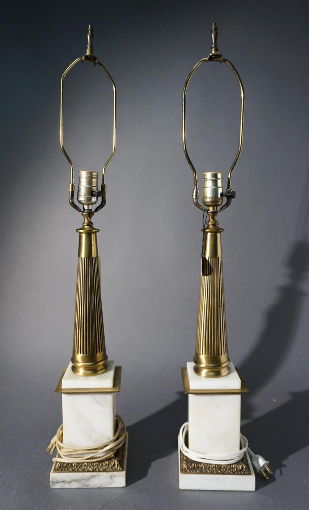PAIR NEOCLASSICAL STYLE PATINATED