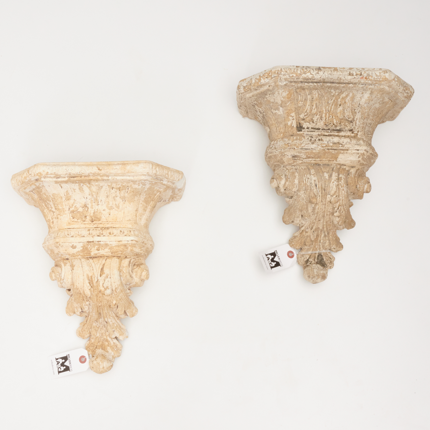PAIR NEOCLASSICAL STYLE PLASTER