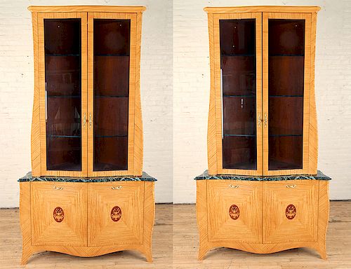 PAIR NEOCLASSICAL STYLE SATINWOOD