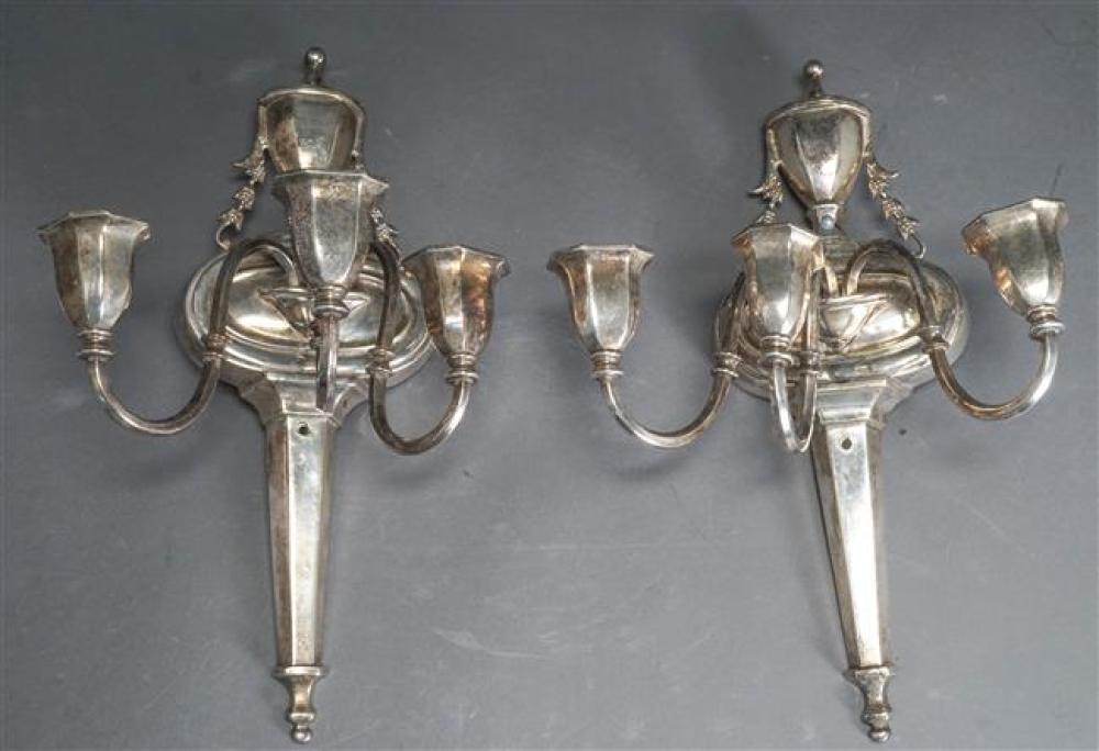 PAIR NEOCLASSICAL STYLE SILVER