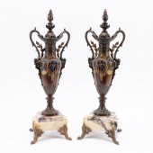 PAIR, NEOCLASSICAL-STYLE URNS