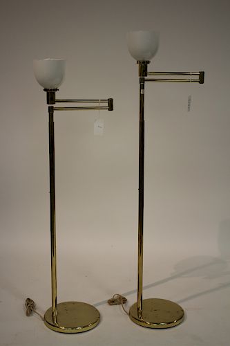 PAIR NESSEN MIDCENTURY BRASS