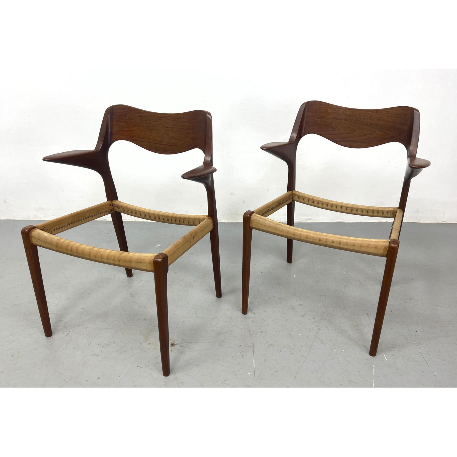 Pair Niels Moller Dining chairs.