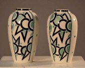 PAIR NORD HAMAGE & MOULIN VASE