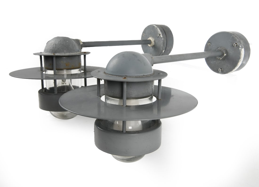 PAIR NORDLUX DANISH OUTDOOR SCONCES