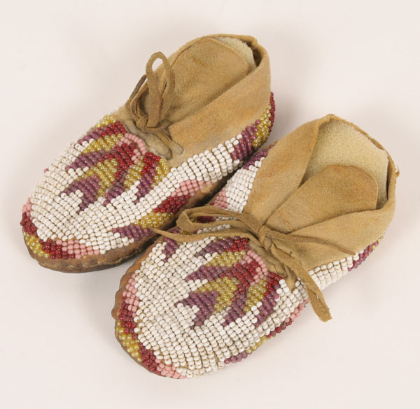 Pair Northern Plains beaded
