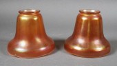 PAIR NUART IRIDESCENT LAMP SHA