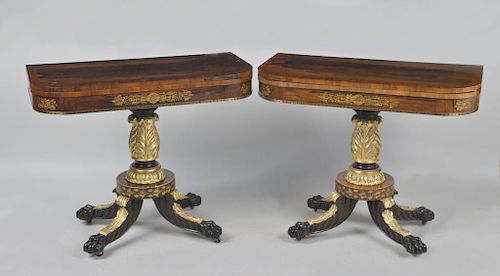 PAIR NY CLASSICAL STENCILED