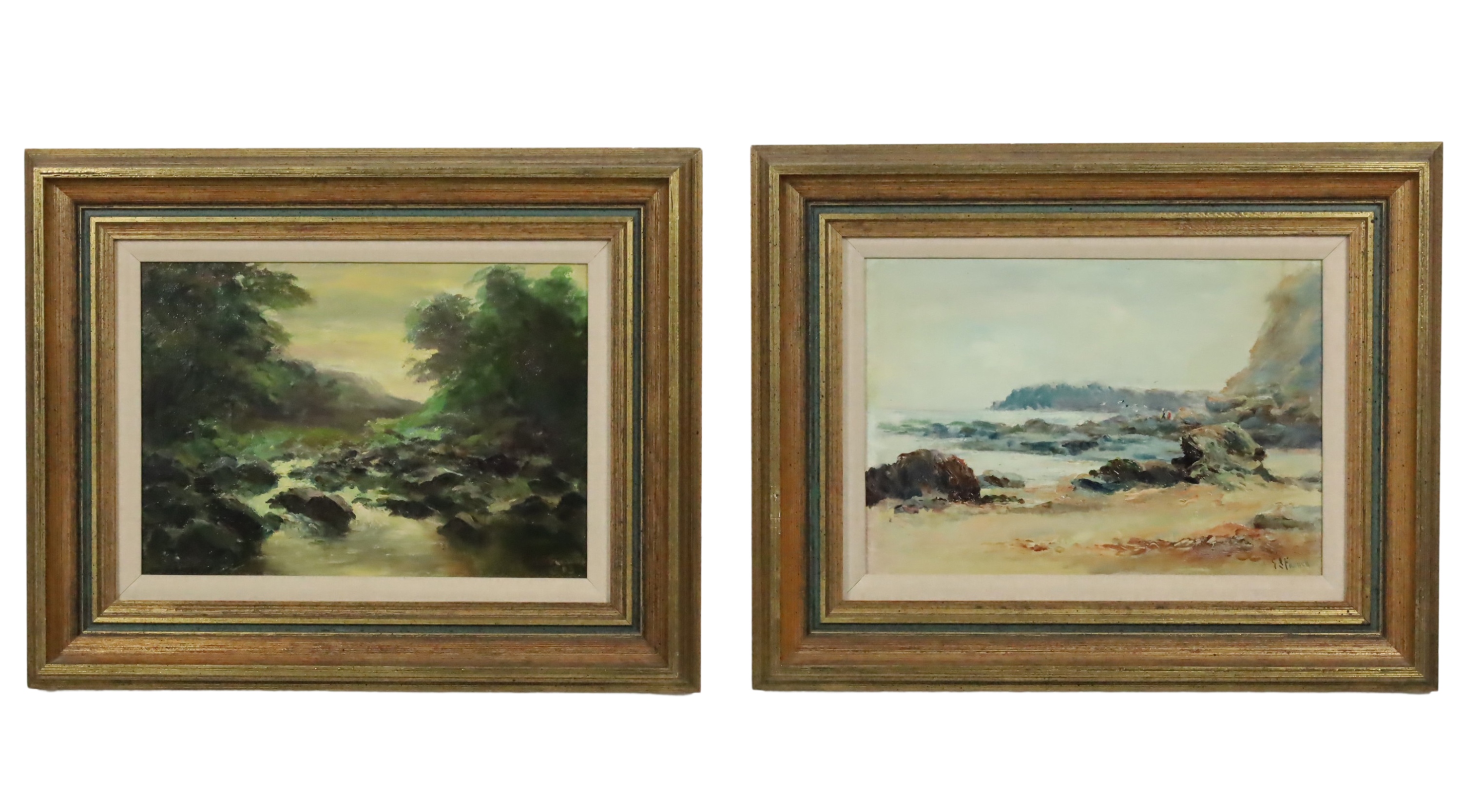 PAIR O/B IMPRESSIONIST