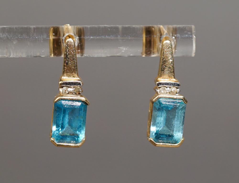 PAIR OF 10-KARAT YELLOW-GOLD AND