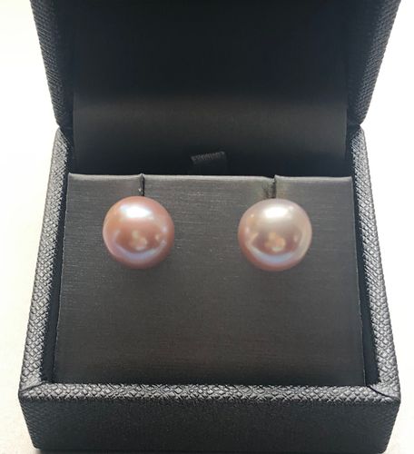 PAIR OF 11.5MM PINK FRESH WATER