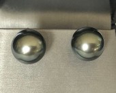 PAIR OF 13MM TAHITIAN GREY SOU