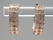 PAIR OF 14-KARAT WHITE-GOLD AN