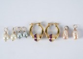 PAIR OF 14 KARAT YELLOW GOLD E