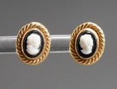 PAIR OF 14-KARAT YELLOW-GOLD A