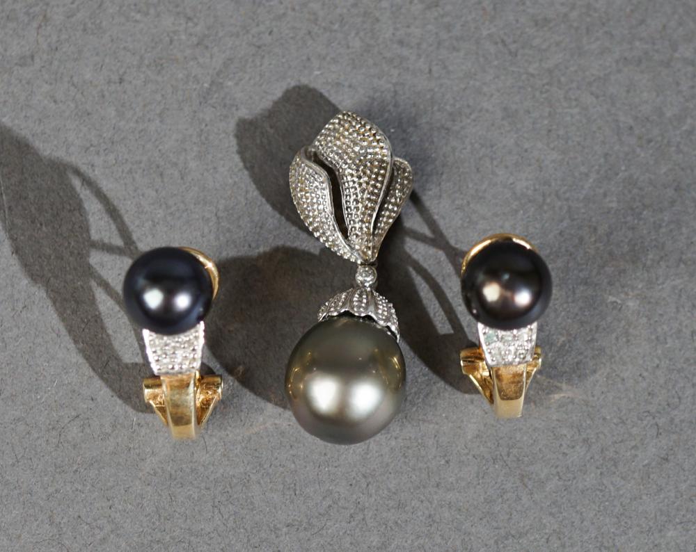 PAIR OF 14-KARAT YELLOW-GOLD AND